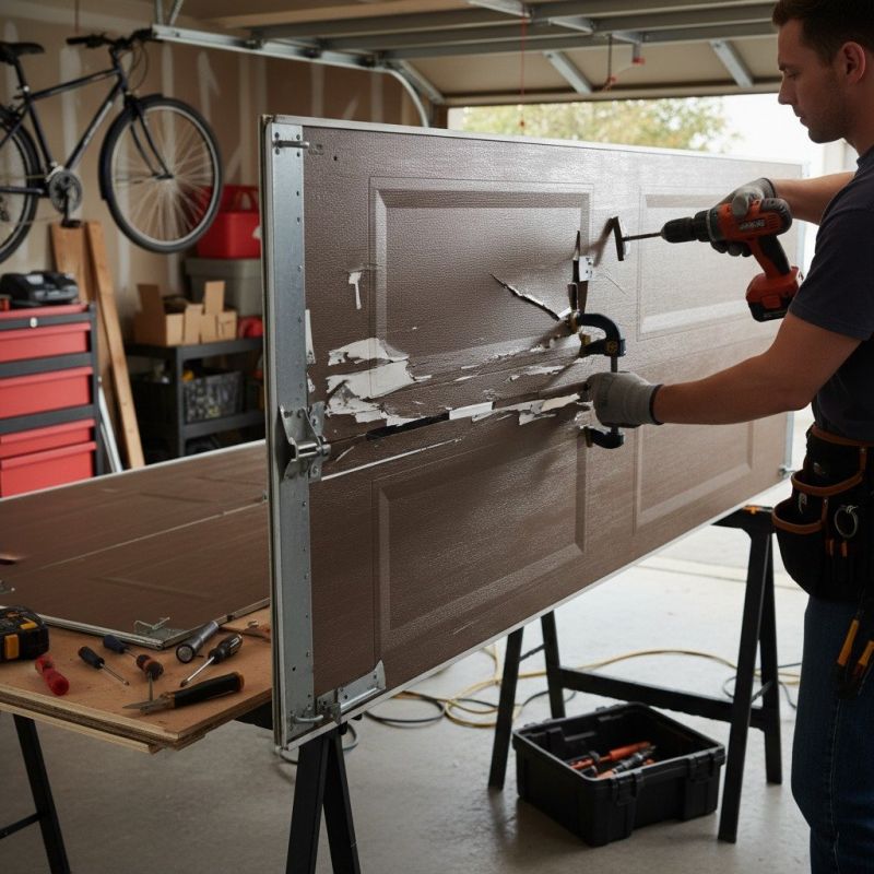 Dented Garage Door Repair