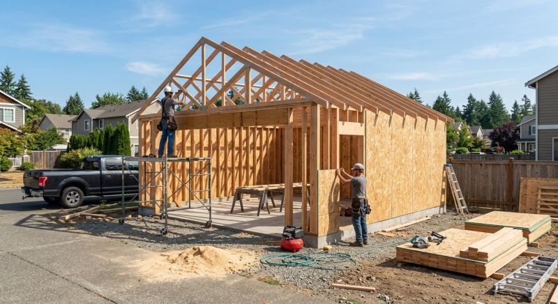 Attached Garage Construction in Las Vegas, NV