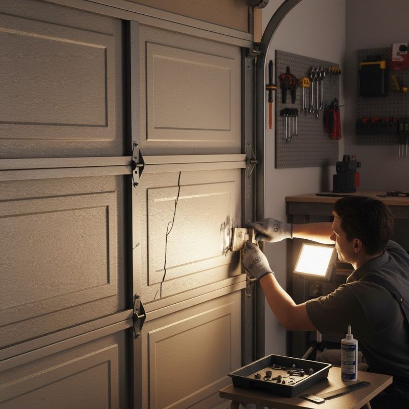 Dented Garage Door Repair