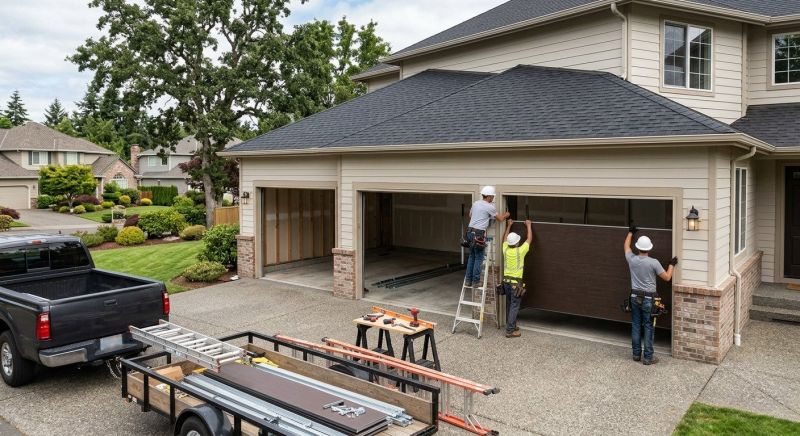 Wood Garage Installation in Cypress, TX